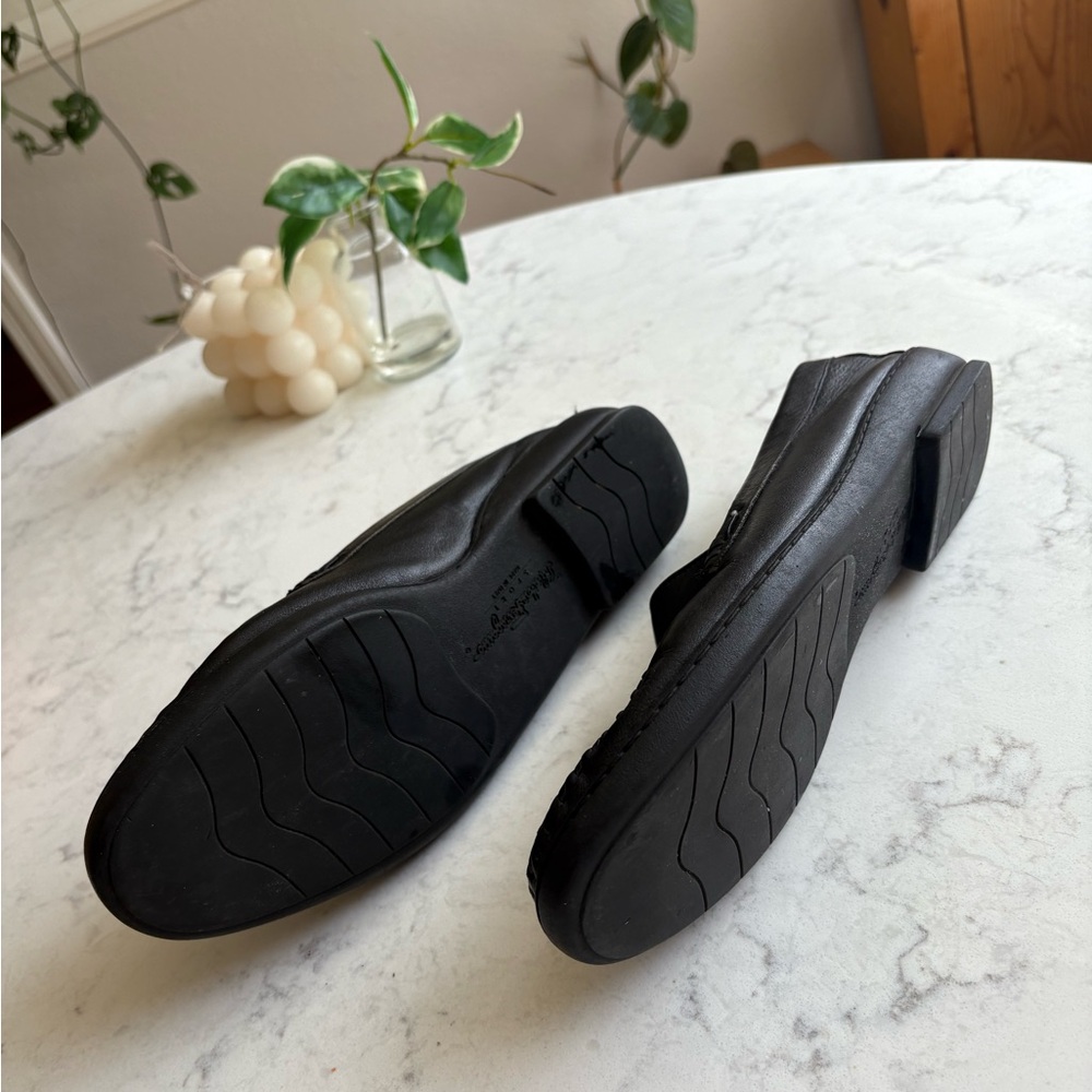 Salvatore Ferragamo Sport Black Leather Tassel Loafers women 8.5 - Picture 2 of 10